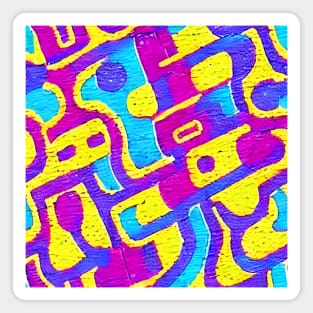 ABSTRACT COLORFUL 90S POP ART Magnet